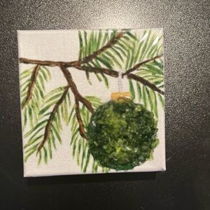 Green Glass Ornament